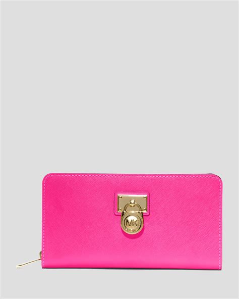 michael kors hamilton wallet pink|Michael Kors Hamilton legacy large.